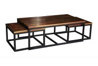 Stunning Nesting Coffee Table With Solid Brown Wood Materials intended for sizing 900 X 900