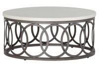 Summer Classics Ella Oval Interlock Ivory Outdoor Coffee Table in proportions 999 X 999
