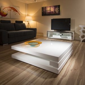 Superb Extra Large Modern Square White Gloss 12mt Coffee Table 397e for size 900 X 900