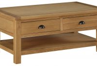 Sweet Dreams Kielder Solid Oak Coffee Table With 2 Drawers From The intended for dimensions 1772 X 955