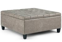 Taupe Coffee Table Storage Ottoman Living Room Furniture Tufted inside sizing 1000 X 1000