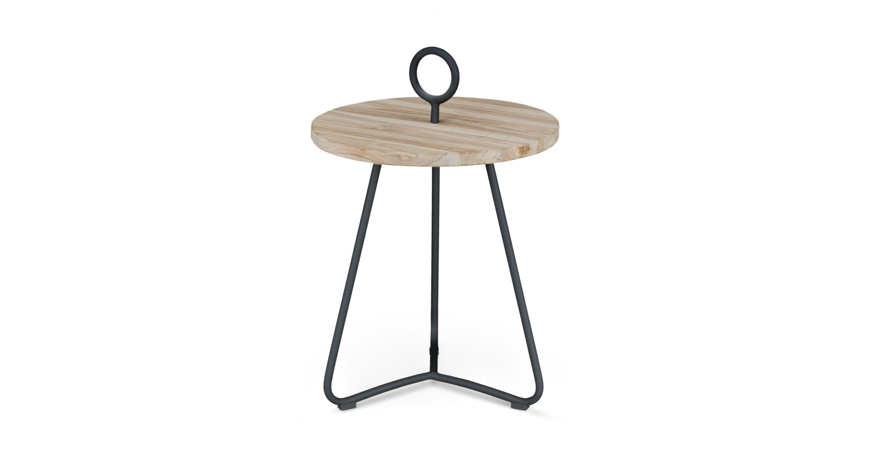 Teak Outdoor Side Table In Black Article Po Modern Outdoor throughout sizing 2890 X 1500