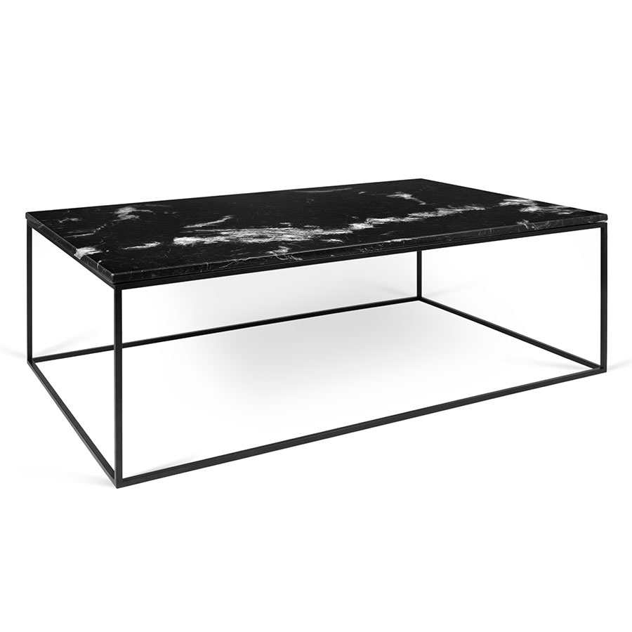 Temahome Gleam Long Black Marble Modern Coffee Table Eurway regarding dimensions 900 X 900