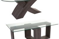 Tempered Glass Wood Coffee Table Living Room Furniture Modern within proportions 1600 X 1600