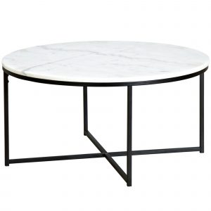 Temple Webster 80cm Round White Siena Marble Coffee Table Reviews for proportions 2000 X 2000