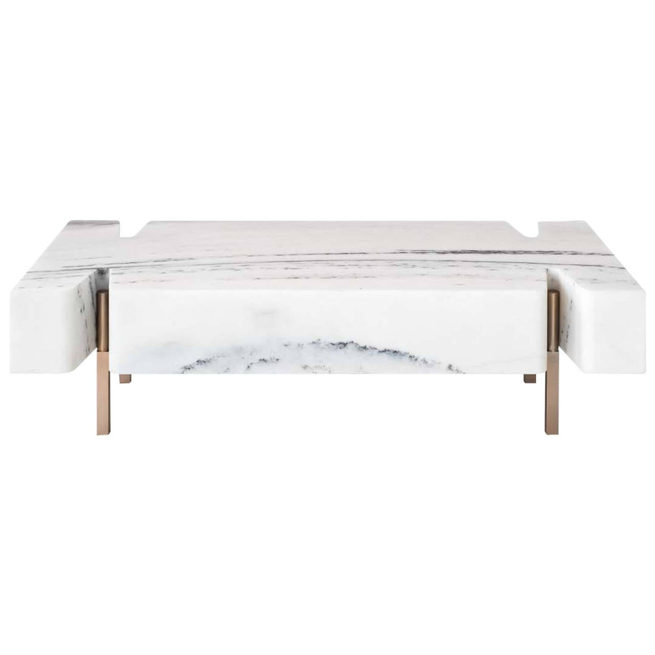 Terranova Coffee Table Or Cocktail Table With Hewn Marble Top And with regard to sizing 1280 X 1280