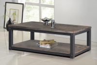 This Rustic Coffee Table Features A Metal Frame With A Weather Wash with size 3508 X 3508