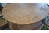 Tide Pool Round Coffee Table In Driftwood Finish At in measurements 1200 X 1200