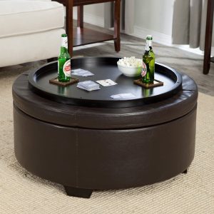 Top Round Coffee Table Ottoman Home Decor Ideas Restoring A regarding sizing 1200 X 1200