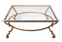 Traditional Coffee Table Glass Metal Rectangular Toga Villiers intended for proportions 1968 X 1500