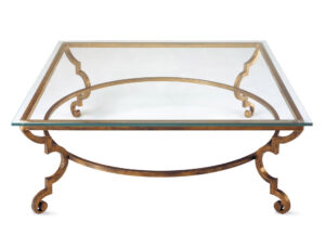 Traditional Coffee Table Glass Metal Rectangular Toga Villiers intended for proportions 1968 X 1500