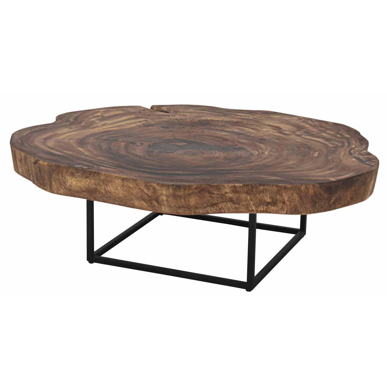 Trembesi Coffee Table Black Iron Legs Natural Boulevard Urban Living throughout dimensions 1611 X 1611