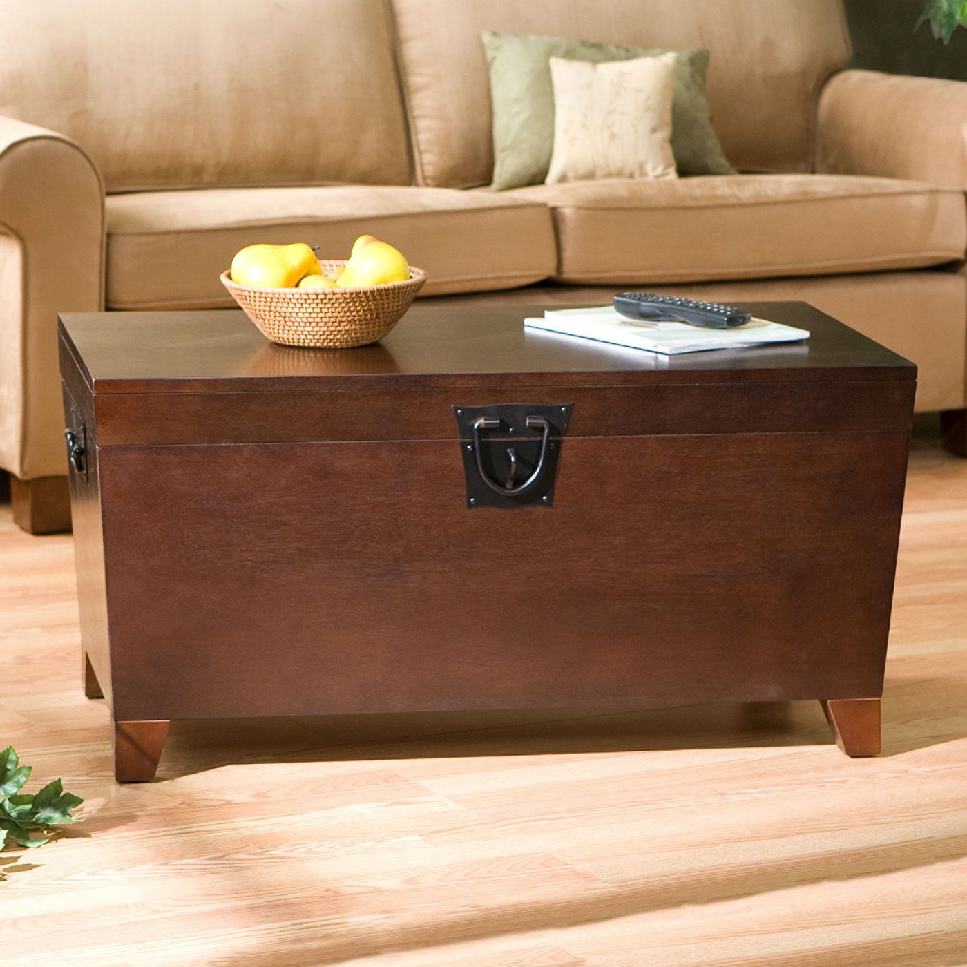 Trunk Coffee Table In Espresso 139 19 H X 3775 W X 2075 D in sizing 1400 X 1400