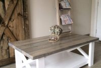 Two Toned Grey Coffee Table Rustic X Reclaimedwoodcoffeetable throughout proportions 2448 X 3264