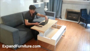 Ultra Convenient Lifting Coffee Table Raises To Your Lap From inside size 1280 X 720