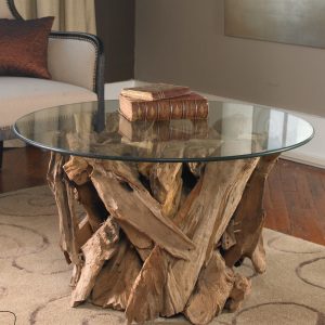 Union Rustic Cindi Driftwood Coffee Table Reviews Wayfair intended for measurements 1655 X 1655