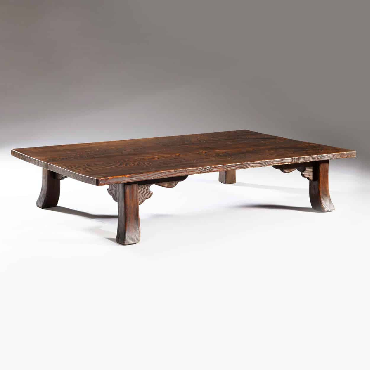 Unique Japanese Low Table Shou Sugi Ban Cedar Wood Coffee Table for dimensions 1250 X 1250