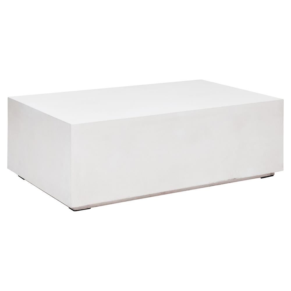 Victoria Modern Classic Ivory Block Rectangular Outdoor Coffee Table for proportions 1000 X 1000