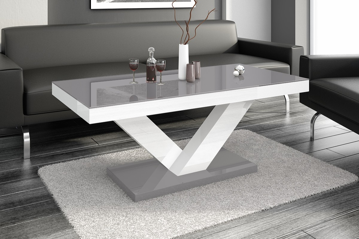 Vincenza Unique High Gloss Rectangular Coffee Table inside measurements 1200 X 800
