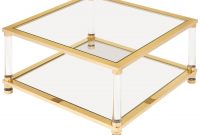 Vintage Brass Glass Lucite Cocktail Table At 1stdibs throughout proportions 1500 X 1500