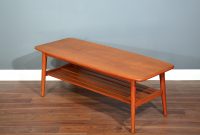 Vintage Danish Style Two Tier Teak Slatted Coffee Table Delivery regarding size 4228 X 3023