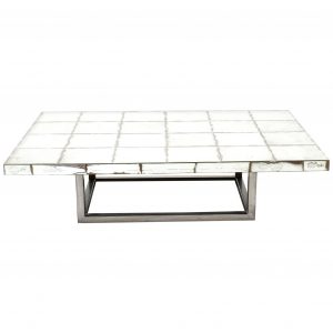 Vintage Mid Century Modernist Mirrored Coffee Table Mid 20th Century throughout dimensions 1823 X 1823
