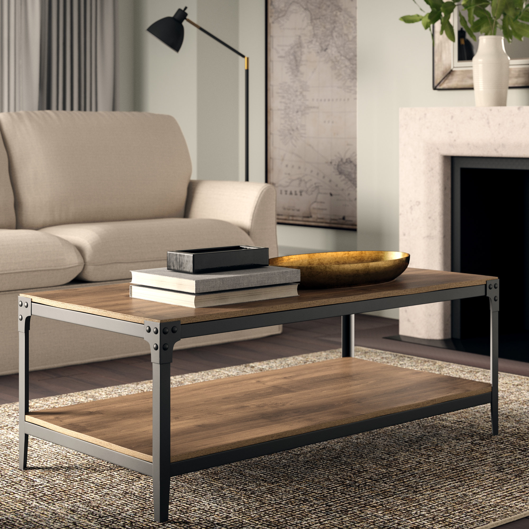 Wayfair Greyleigh Cainsville 3 Piece Coffee Table Set with regard to proportions 2000 X 2000