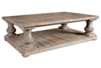 Weathered Wood Pedestal Coffee Table Belle Escape regarding sizing 1000 X 1000