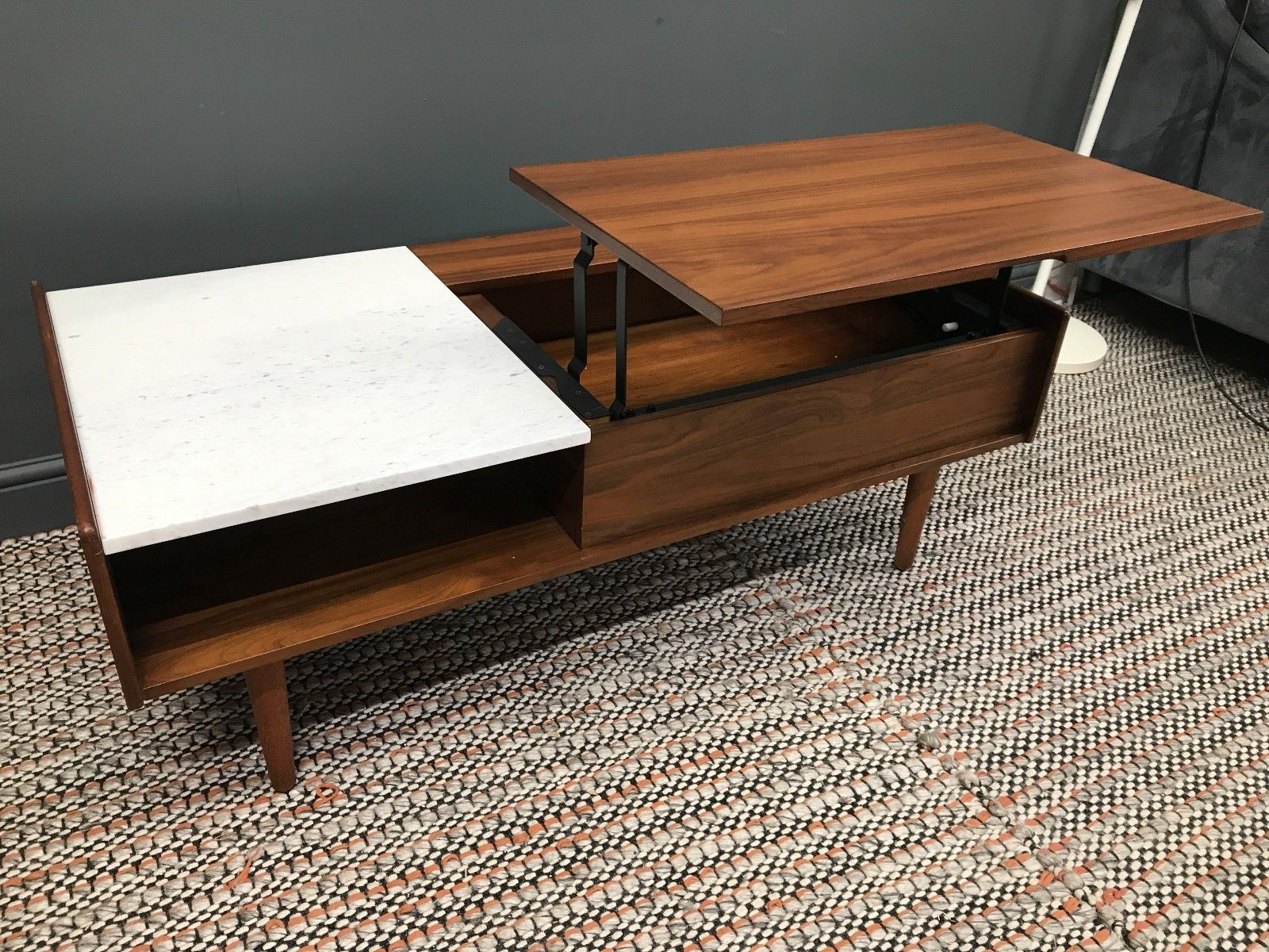 West Elm Mid Century Pop Up Storage Coffee Table In Home Furniture pertaining to measurements 1600 X 1200