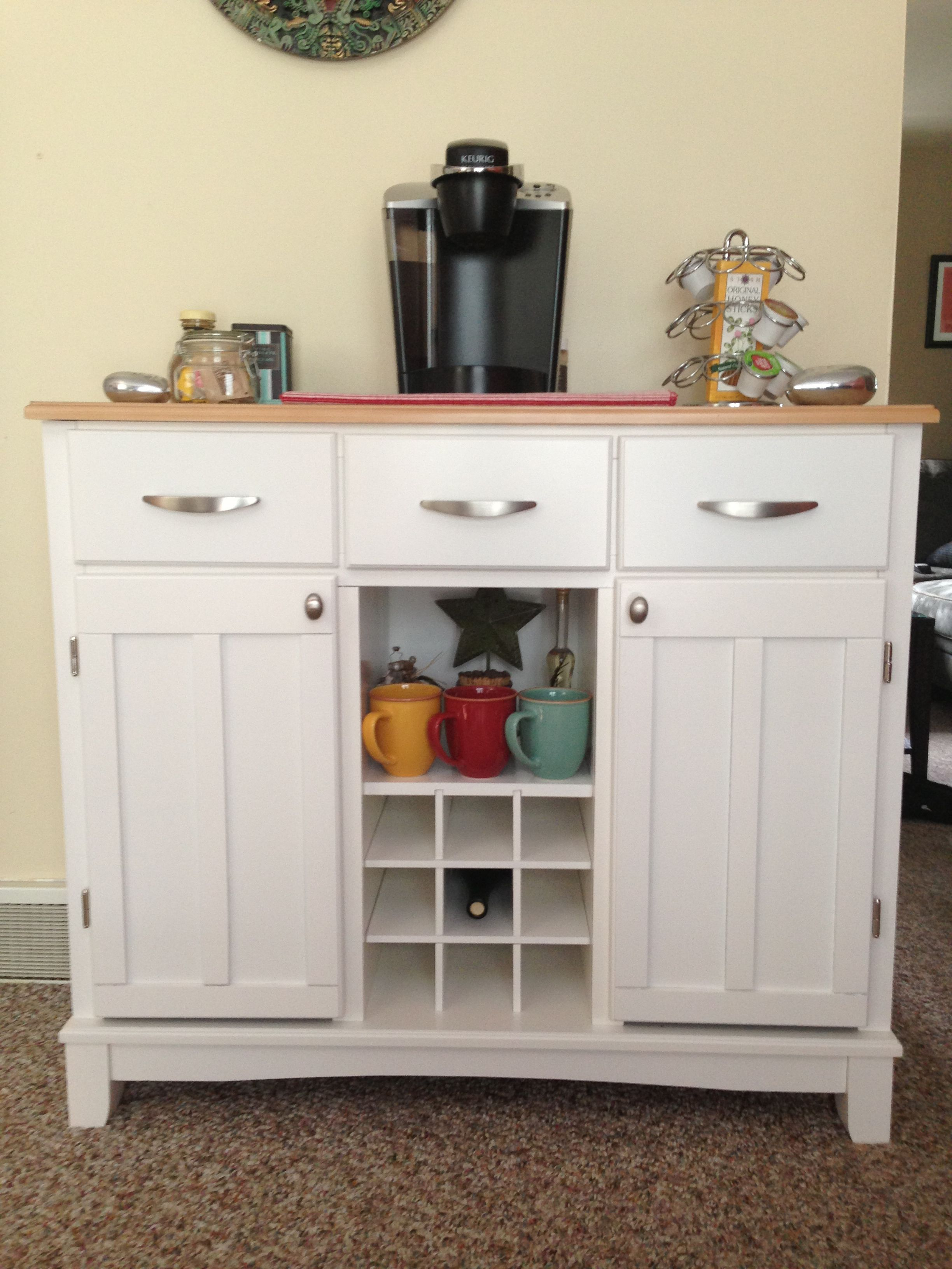 White Buffet Table Coffee Station Coffee Coffee Station Kitchen in size 2448 X 3264