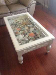 White Coffee Table That I Added A Bottom To And Filled With Sea in size 2448 X 3264