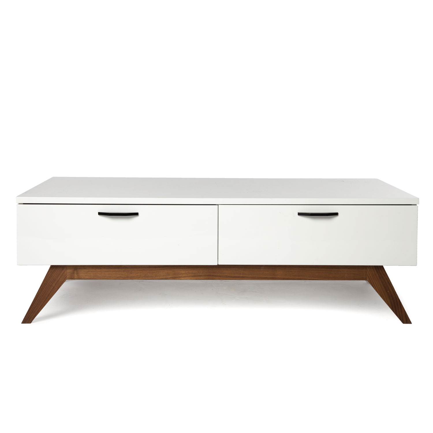 White Modern Coffee Table Glossy White in proportions 1500 X 1500