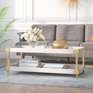 Willa Arlo Interiors Blais Coffee Table With Tray Top Reviews for sizing 2000 X 2000