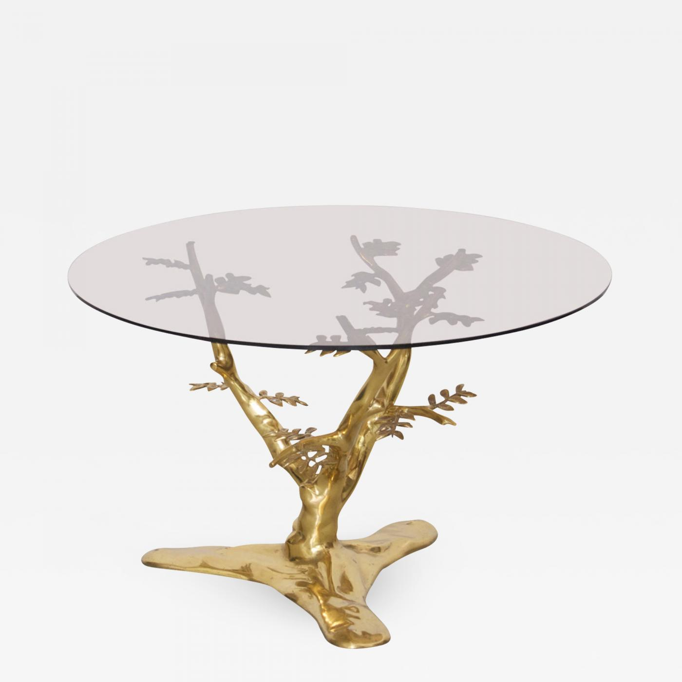 Willy Daro Brass Tree Sculpture Coffee Table In The Manner Of Willy with proportions 1400 X 1400 Willy Daro Brass Tree Sculpture Coffee Table In The Manner Of Willy with proportions 1400 X 1400