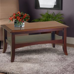 Winsome Wood Craftsman Coffee Table Walnut Finish Walmart intended for proportions 2000 X 2000