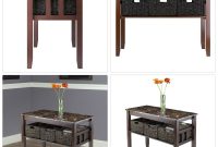 Winsome Wood Zoey Faux Marble Top Console Table With 3 Storage pertaining to dimensions 1000 X 1000