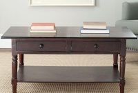 Wooden Storage Coffee Table Living Room Decorative Accent 2 Drawers inside dimensions 1000 X 1000