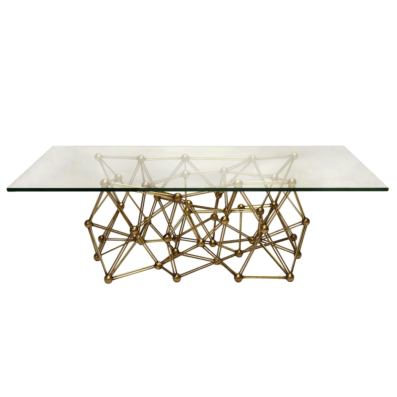 Worlds Away Molecule Coffee Table Gold Candelabra Inc for sizing 1500 X 1500