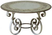 Wrought Iron Coffee Table With Eglomis Mirror Top France 1940s with sizing 1280 X 1280