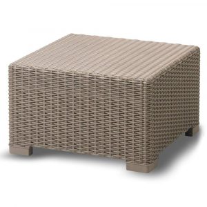 Yukon Glory Premium Wicker Outdoor Ottoman Weather Resistant Coffee pertaining to measurements 1000 X 1000