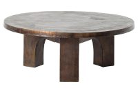 Ziah Industrial Loft Antique Rust Round Coffee Table Kathy Kuo Home for measurements 1000 X 1000