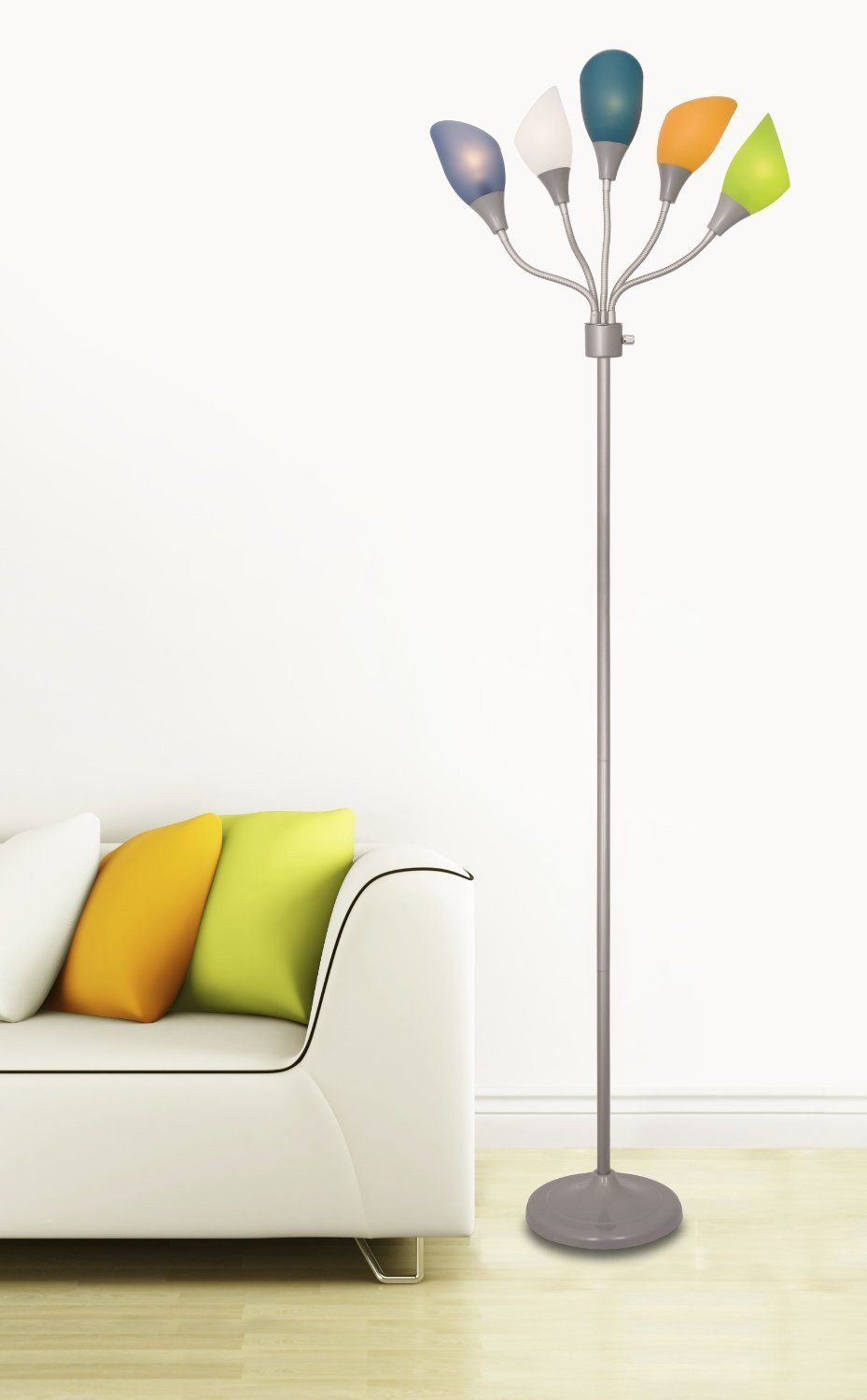 4 Arm Modern Floor Lamp • Display Cabinet