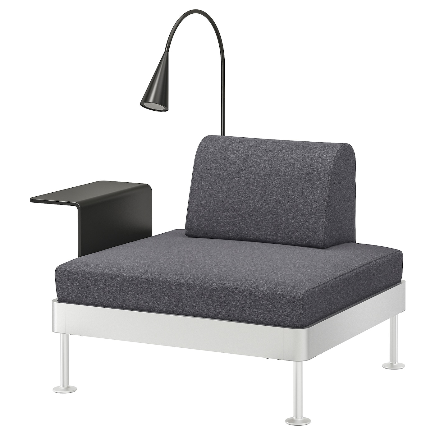 Armchair With Side Table And Lamp Delaktig Gunnared Medium Grey inside measurements 1400 X 1400 Armchair With Side Table And Lamp Delaktig Gunnared Medium Grey inside measurements 1400 X 1400
