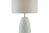 Ciara White Ceramic Table Lamp With Cotton Shade pertaining to sizing 1000 X 1000