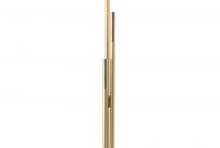 Contemporary Floor Lamp Brass Stand Cylindrical Shade In White Drop Paper Design Herv Langlais regarding size 960 X 2399
