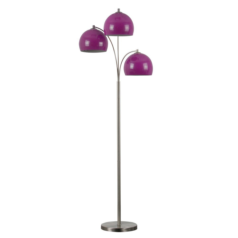 Modern Purple Floor Lamp • Display Cabinet