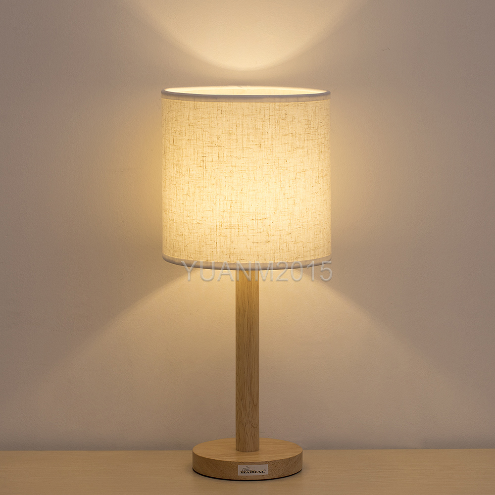 Details About Table Lamp Bedroom Desk Lamp Minimalist Modern Night Light With Fabric Shade inside dimensions 1000 X 1000