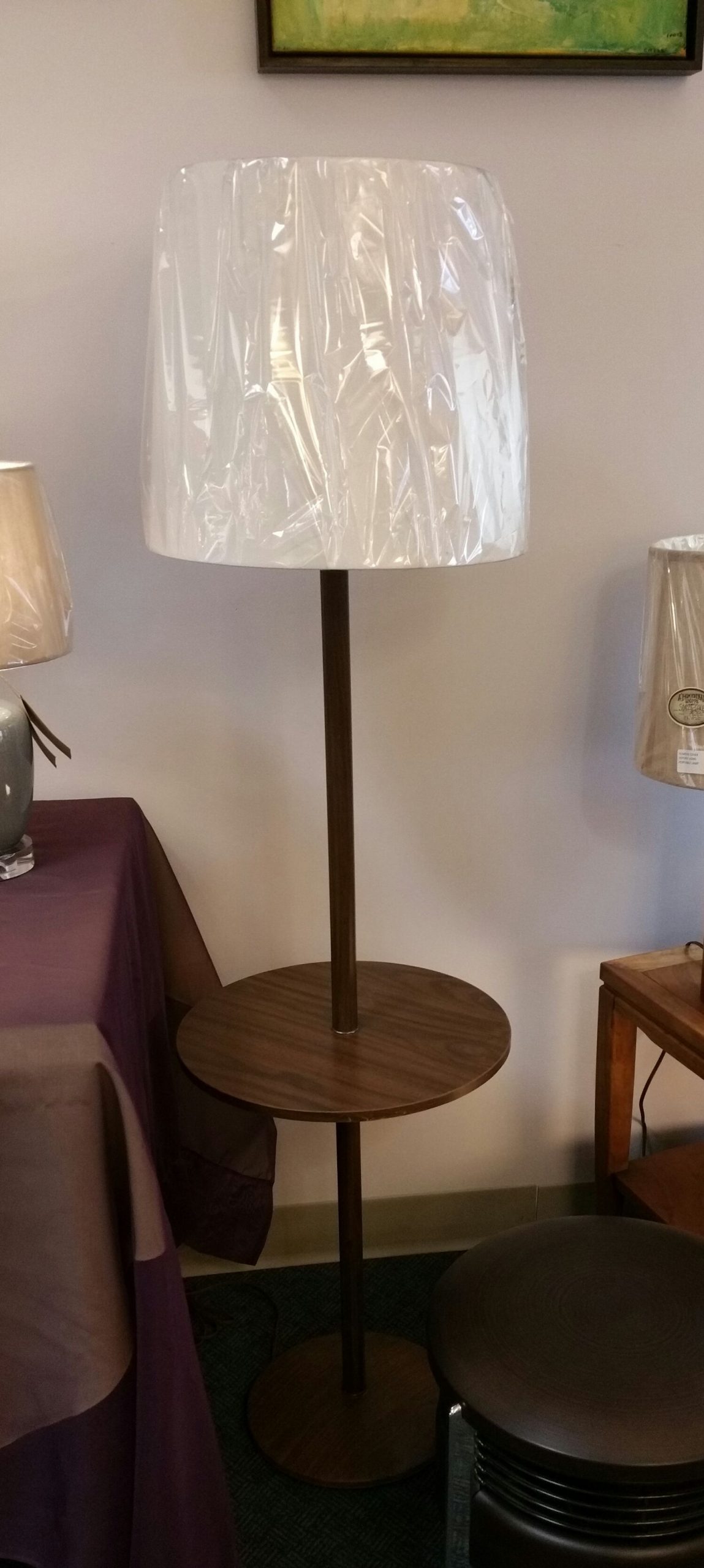 Mid Century Table Lamp Combo • Display Cabinet