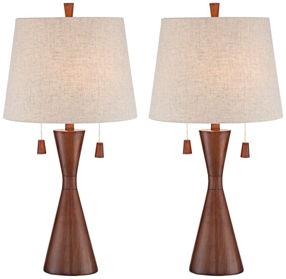 Mid Century Table Lamp Set • Display Cabinet