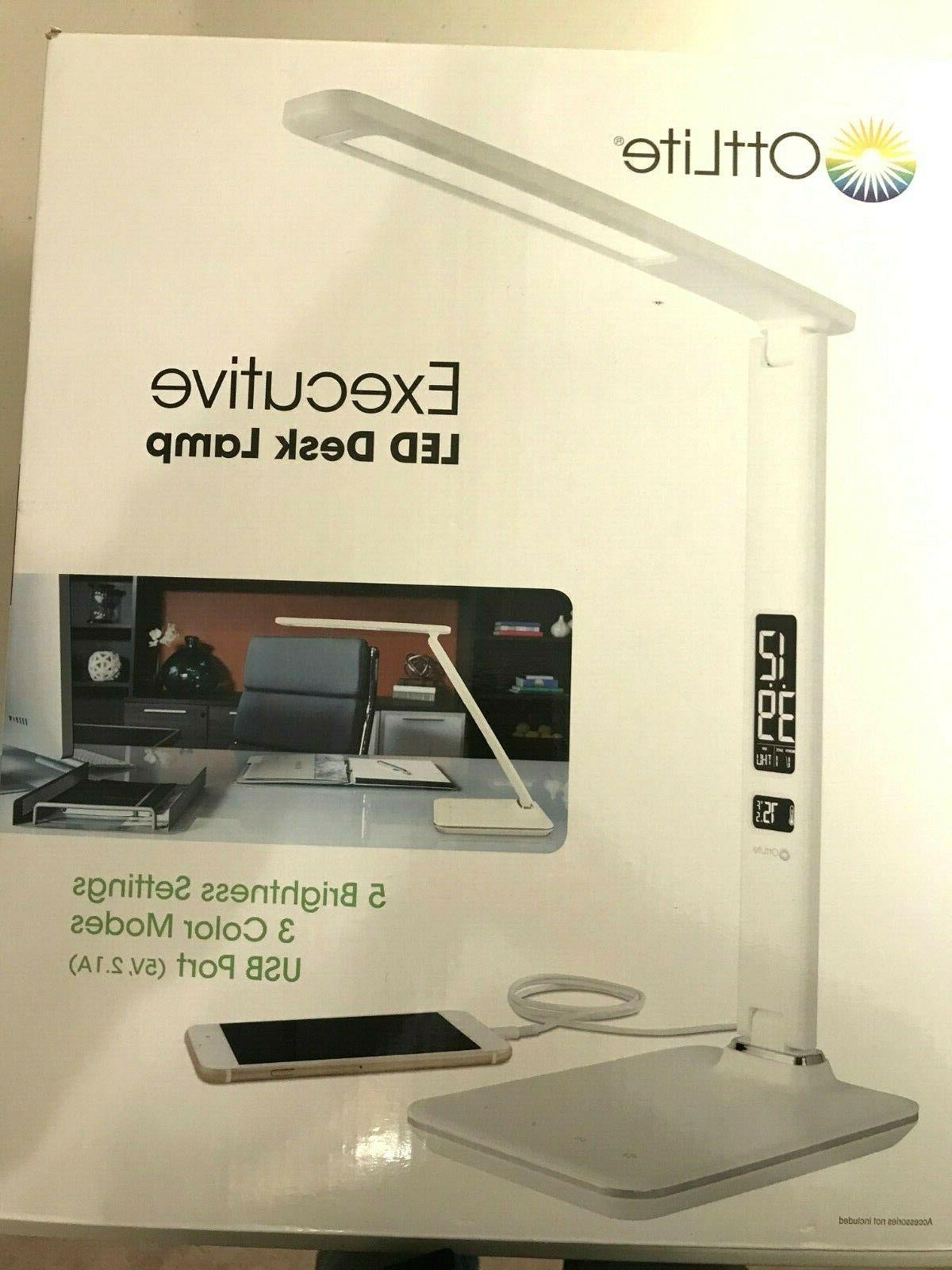 Ottlite Executive Led Desk Lamp With Usb Manual • Display Cabinet